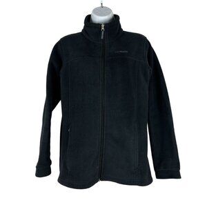 Columbia Boys Steens Mountain II Fleece Jacket Size L Black